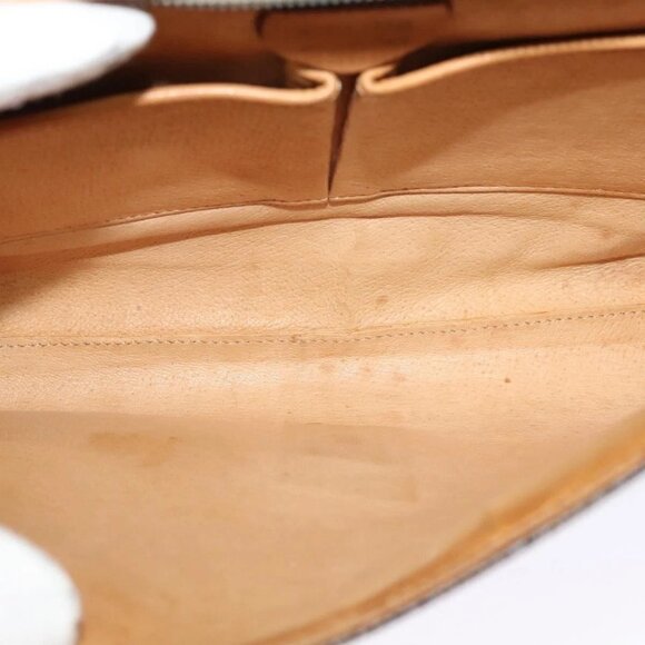 CELINE Macadam Canvas Shoulder Bag PVC Brown Gold Auth - Picture 14 of 16